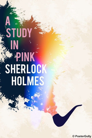 Wall Art, Sherlock Holmes | Quote | Study In Pink, - PosterGully