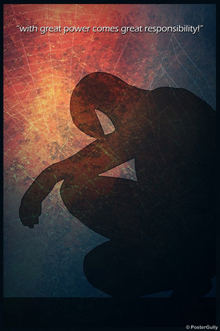 Wall Art, Spiderman | Great Power, - PosterGully
