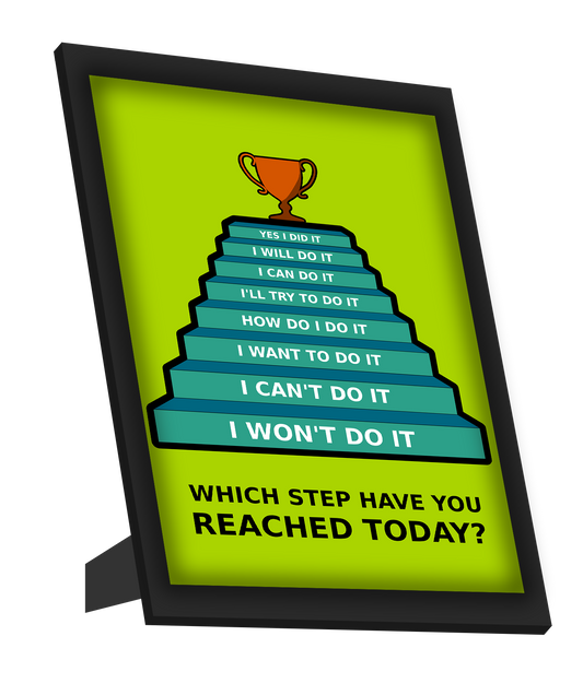 Framed Art, Success Steps Framed Art, - PosterGully