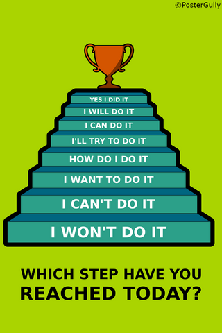 Wall Art, Success Steps, - PosterGully