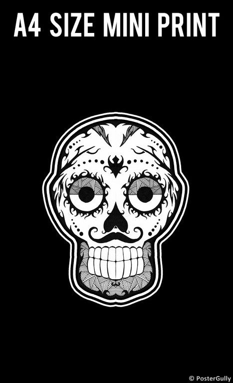 Mini Prints, Sugar Skull | Mini Print, - PosterGully