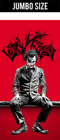 Jumbo Poster, The Joker | Red & Black Artwork | Jumbo Poster, - PosterGully