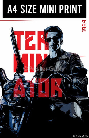 Mini Prints, The Terminator Artwork By Manu | Mini Print, - PosterGully