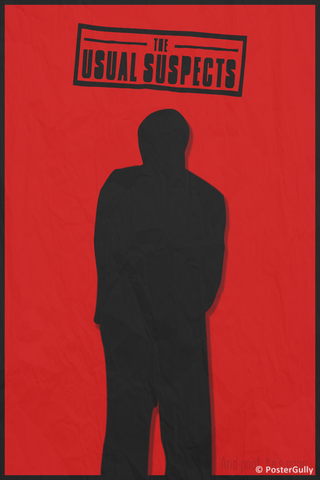 Wall Art, The Usual Suspects Minimal Red, - PosterGully