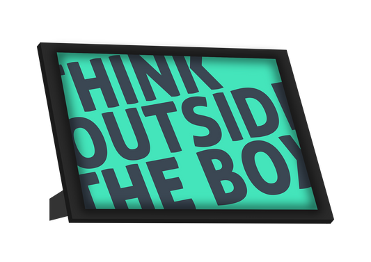 Framed Art, Think Outside The Box 1 Framed Art, - PosterGully