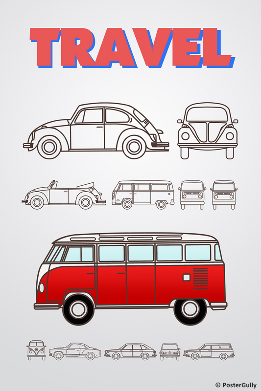 Wall Art, Travel VW Art, - PosterGully