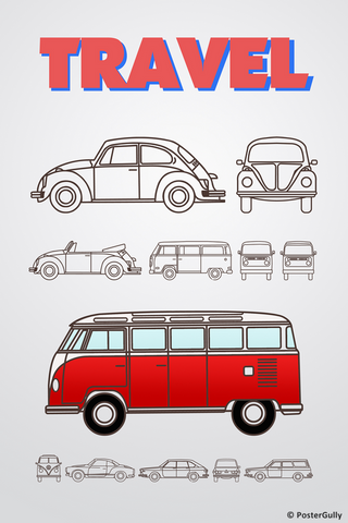 Wall Art, Travel VW Art, - PosterGully