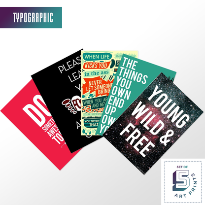 Crazy Fives — Typographic