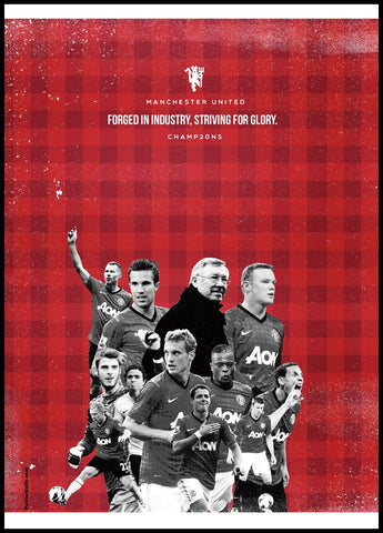 PosterGully Specials, Manchester United 20 Minimal Art, - PosterGully