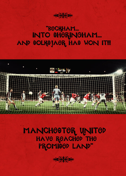 Wall Art, Manchester United | Promised Land Minimal Art, - PosterGully