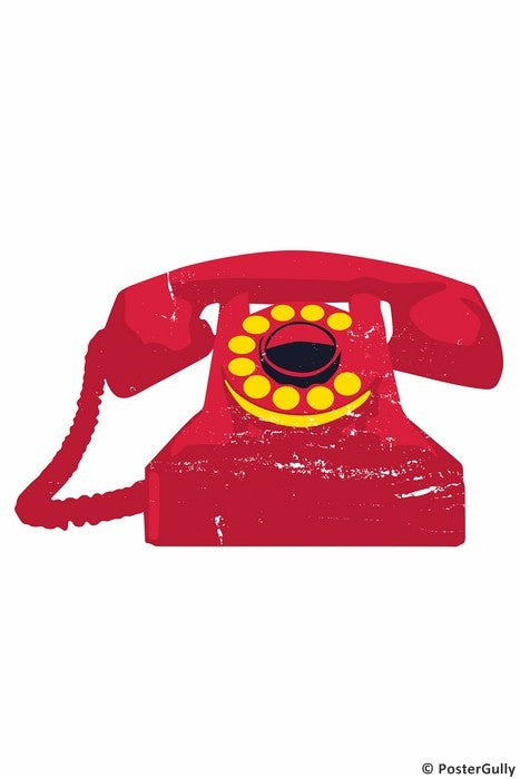 Wall Art, Vintage Red Telephone, - PosterGully