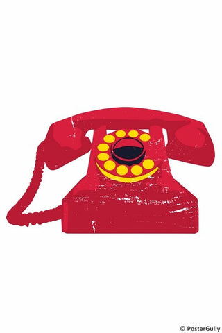 Wall Art, Vintage Red Telephone, - PosterGully