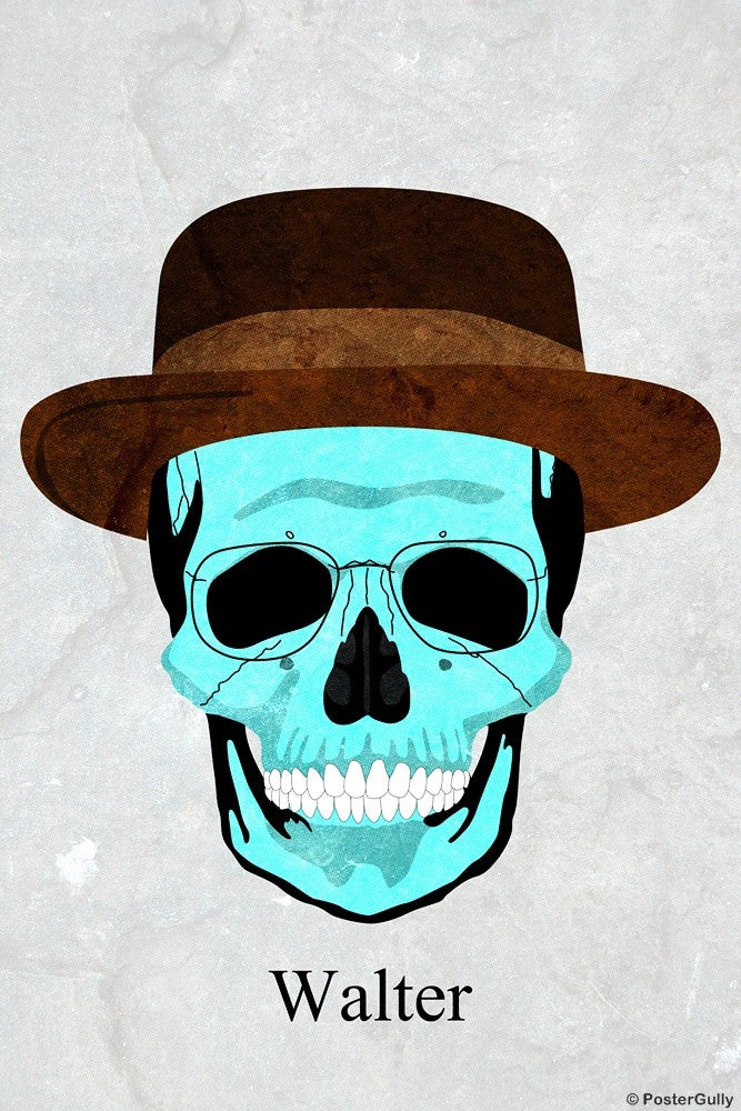 Wall Art, Walter Skull Meth | Breaking Bad, - PosterGully