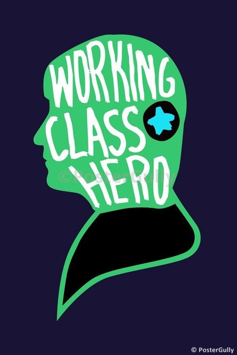 Wall Art, Working Class Hero John Lennon, - PosterGully