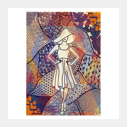 Square Art Prints, Fashion square art print Square Art Prints