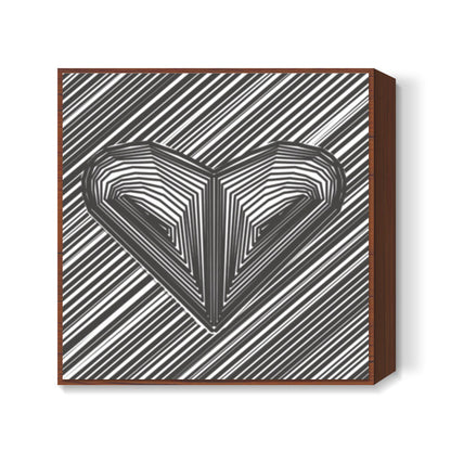 heart hart heart Square Art Prints