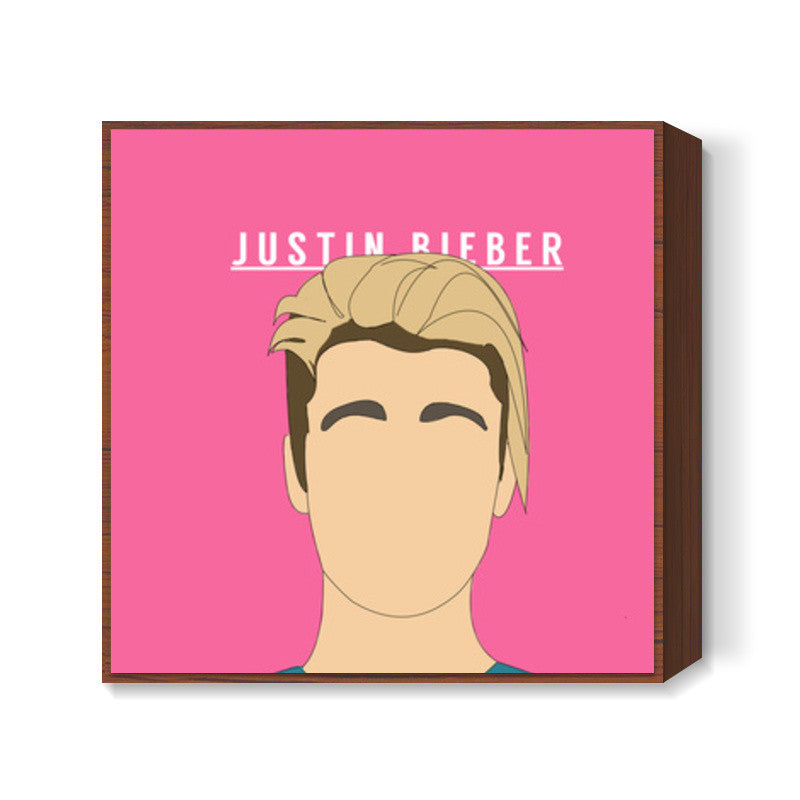 Justin Bieber | Portrait minimal Square Art Prints