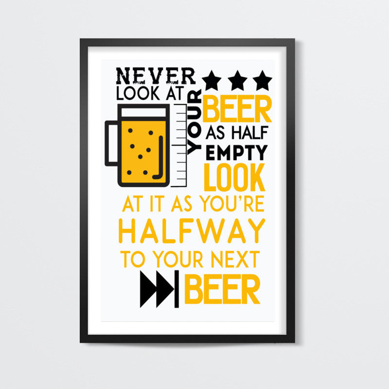 Beer Humour Quote Wall Art