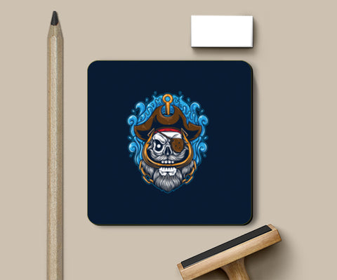 Skull Cartoon Pirate Coasters