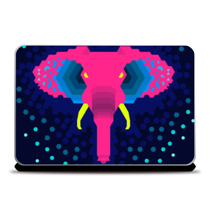 Laptop Skins, neon elephant Laptop Skins