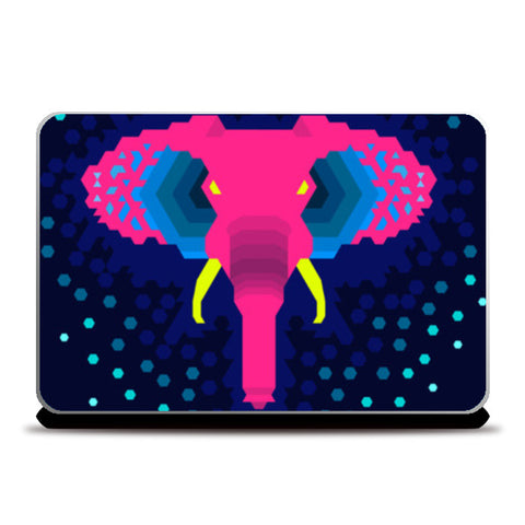 Laptop Skins, neon elephant Laptop Skins