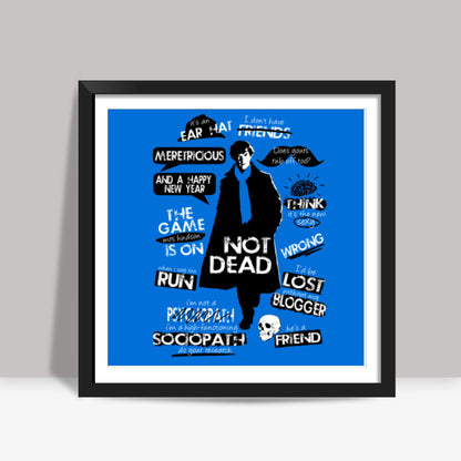 The Game Is On Square Art Prints