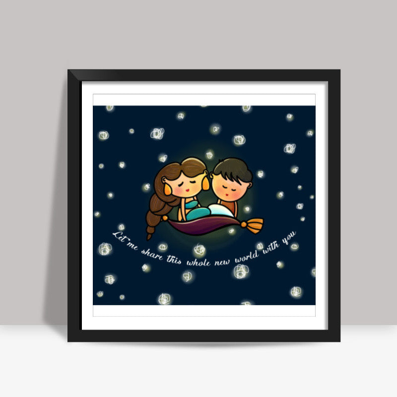 A Whole New World Square Art Prints