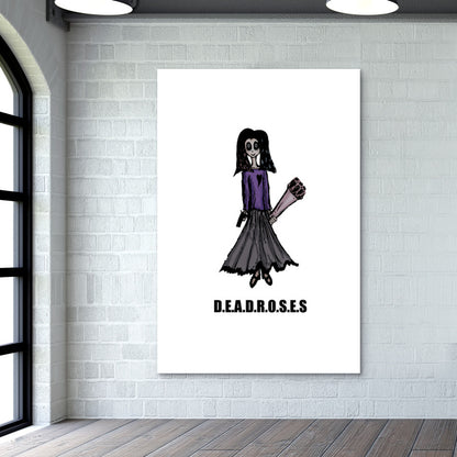 Deadroses (text) Wall Art