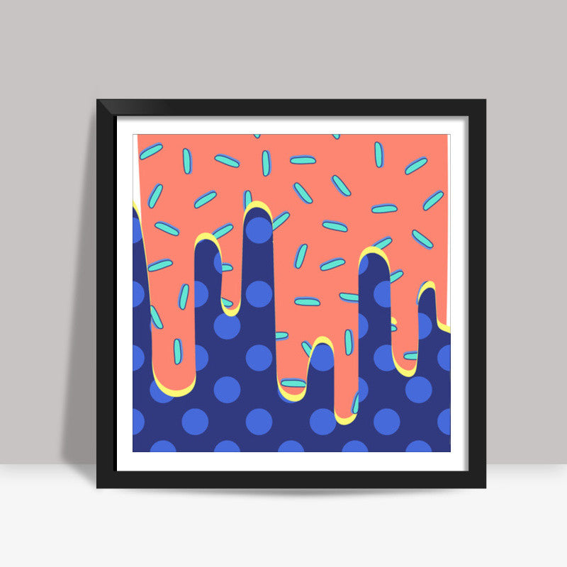 Candy Drip Square Art Prints