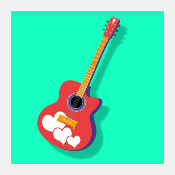 Guitar Square Art Prints