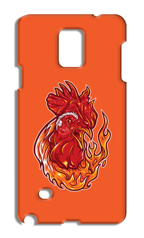 Rooster On Fire Samsung Galaxy Note 4 Cases