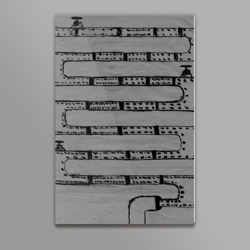 Pipeline Grey Wall Art