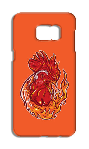 Rooster On Fire Samsung Galaxy S6 Edge Tough Cases