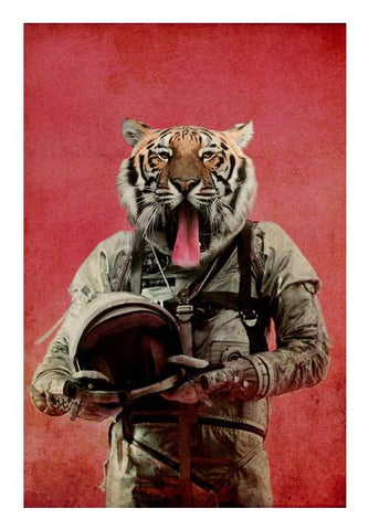 PosterGully Specials, Space tiger Wall Art
