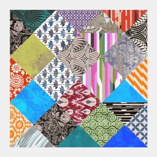 Square Art Prints, Patchwork 2 Square Art Prints