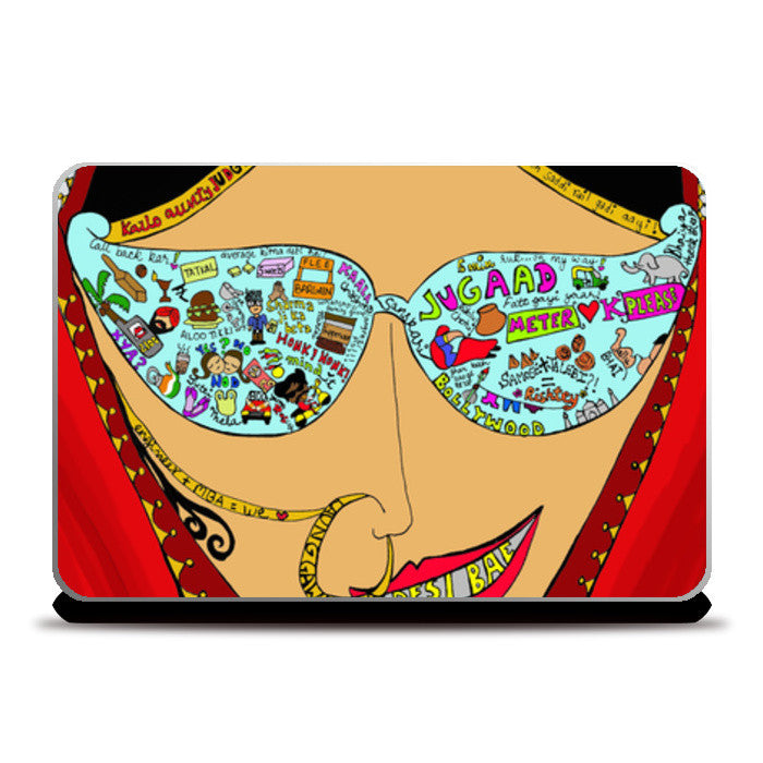 Desi Girl Laptop Skins