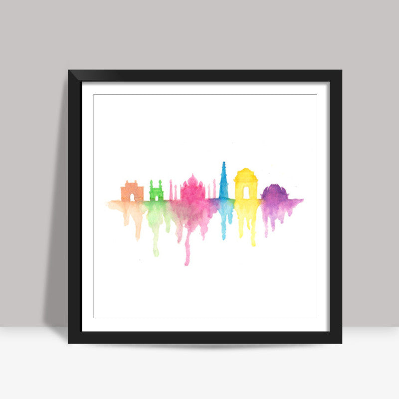 india Square Art Prints