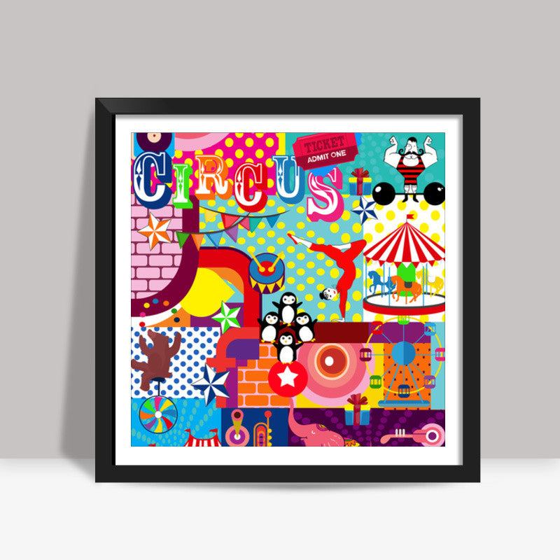 CIRCUS POP! Square Art Prints