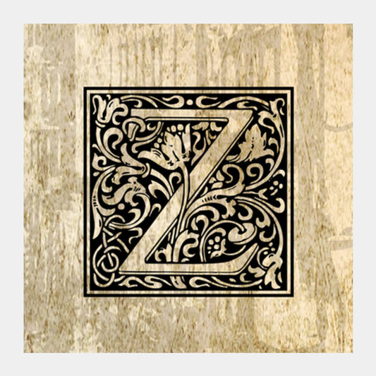 Ornate Z Square Art Prints