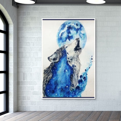 Blue Wolf Wall Art