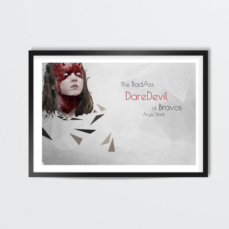 arya stark polygon art daredevil maisie williams Wall Art