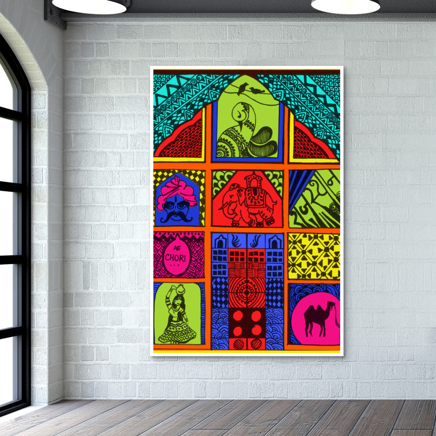 Vibrant Rajasthan Wall Art