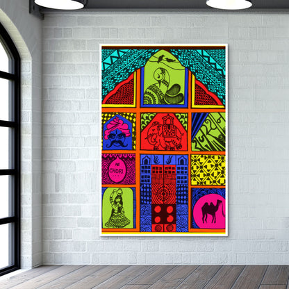 Vibrant Rajasthan Wall Art