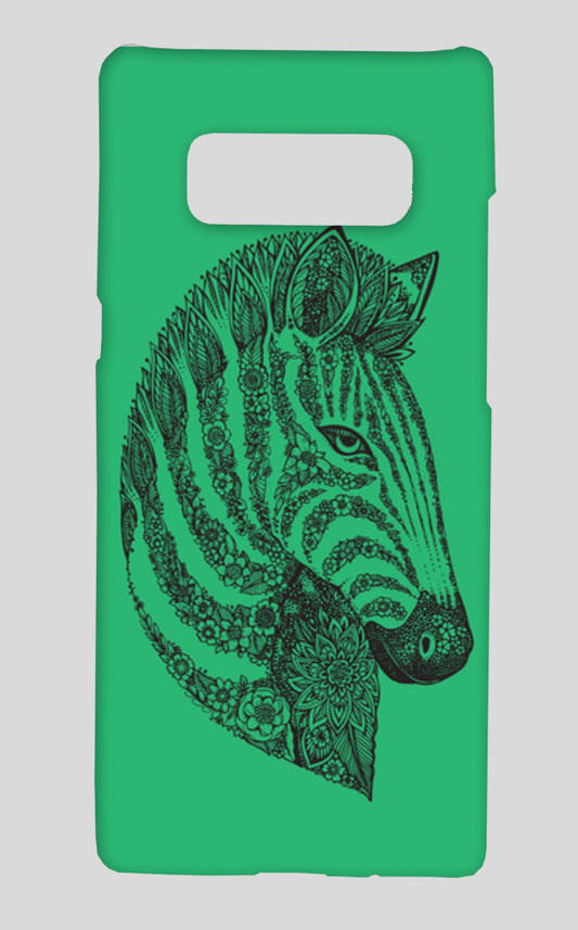 Floral Zebra Head Samsung Galaxy Note 8 Cases