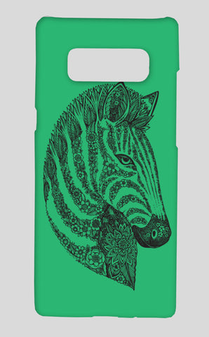 Floral Zebra Head Samsung Galaxy Note 8 Cases