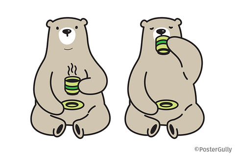 Polar Bear Tea Coffee PArty Artwork