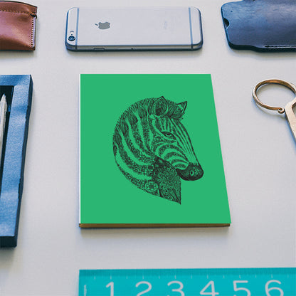 Floral Zebra Head Notebook