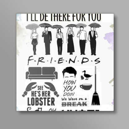 Friends series square prints