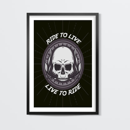 Skull | Bike Rider Wall Art