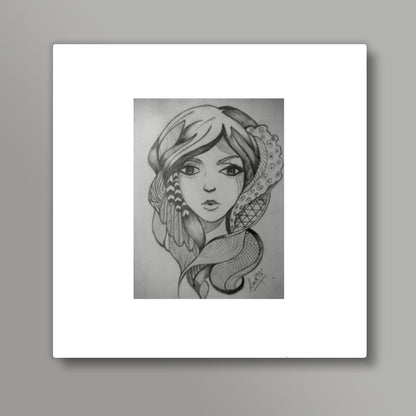 Pencil Sketches Square Art Prints